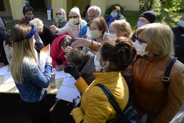 Coronavirus in Tschechien, Test-Zentrum in Prag