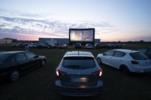 Coronavirus in Dänemark, Gut besuchtes Autokino in Rodekro