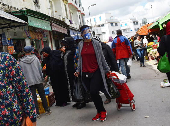 Coronavirus in Tunesien, Eindrücke aus Tunis