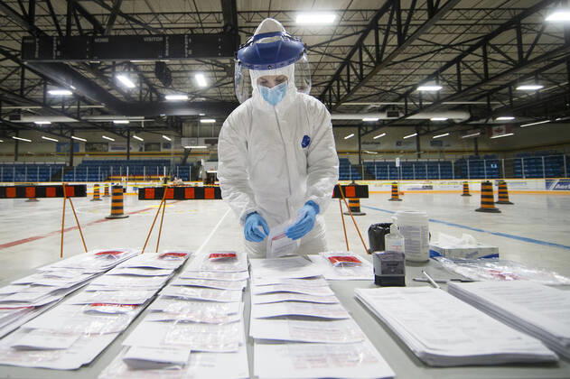 Coronavirus in Kanada, Testeinrichtung in Hamilton