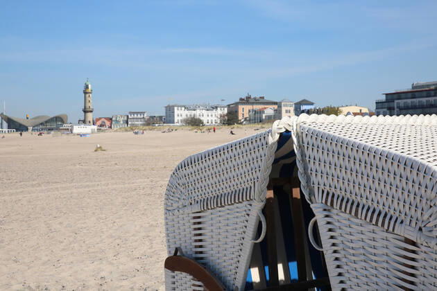 Coronavirus in Mecklenburg-Vorpommern, Eindrücke vom Strand Warnemünde
