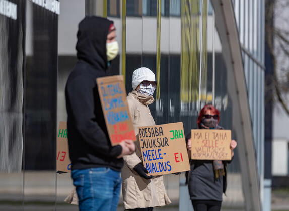 Coronavirus in Estland, Eindrücke aus Tallinn