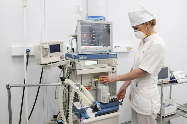Coronavirus in Russland, Militärkrankenhaus in Odinzowo für Coronapatienten umgerüstet