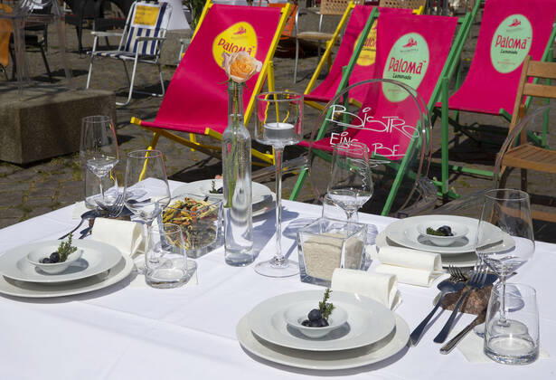 Coronavirus in Brandenburg, Restaurantbetreiber protestieren in Frankfurt a.d. Oder
