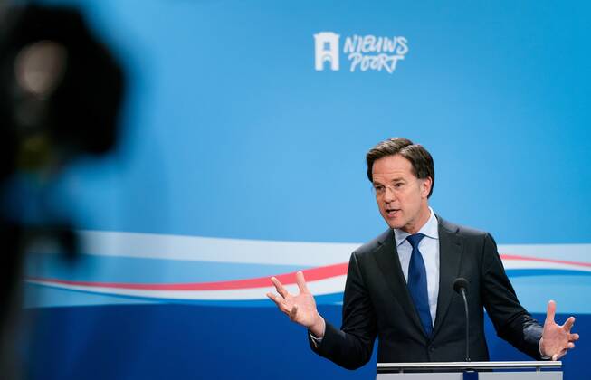Coronavirus in den Niederlanden, Mark Rutte Pressekonferenz in den Haag