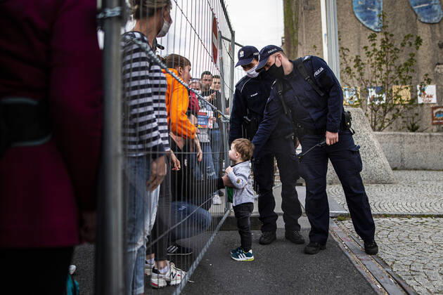 Coronavirus, Grenz-Protest in Görlitz und Zgorzelec
