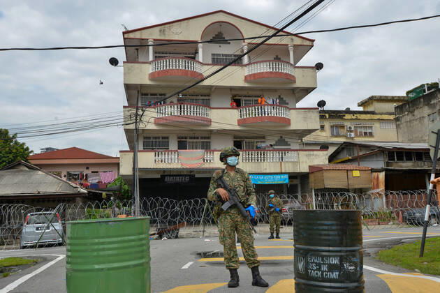 Coronavirus in Malaysia, Militär überwacht Lockdown in Kuala Lumpur
